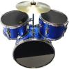 imageMusic Alley 3 Piece Kids Drum Set with Drum Sticks ampamp Drum Throne SeatMetallic Blue