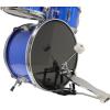 imageMusic Alley 3 Piece Kids Drum Set with Drum Sticks ampamp Drum Throne SeatMetallic Blue