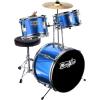 imageMusic Alley 3 Piece Kids Drum Set with Drum Sticks ampamp Drum Throne SeatMetallic Blue
