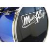 imageMusic Alley 3 Piece Kids Drum Set with Drum Sticks ampamp Drum Throne SeatMetallic Blue