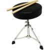 imageMusic Alley 3 Piece Kids Drum Set with Drum Sticks ampamp Drum Throne SeatMetallic Red