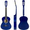 imageMusic Alley 34 Inch Junior Classic Acoustic Guitar with Lessons ampamp String StickersBlue