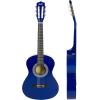 imageMusic Alley 34 Inch Junior Classic Acoustic Guitar with Lessons ampamp String StickersBlue