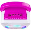 imageRockJam 10Watt Rechargeable Bluetooth Karaoke Machine with Two Mics Lightshow ampamp Voice EffectsPink