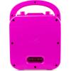 imageRockJam 10Watt Rechargeable Bluetooth Karaoke Machine with Two Mics Lightshow ampamp Voice EffectsPink
