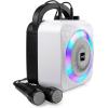 imageRockJam 10Watt Rechargeable Bluetooth Karaoke Machine with Two Mics Lightshow ampamp Voice EffectsRose Gold