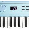 imageRockJam 49 Key Keyboard PianoSheet Music Stand Piano Note Stickers ampamp Simply Piano LessonsBaby Blue