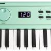 imageRockJam 49 Key Keyboard PianoSheet Music Stand Piano Note Stickers ampamp Simply Piano LessonsMint Green