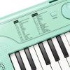 imageRockJam 49 Key Keyboard PianoSheet Music Stand Piano Note Stickers ampamp Simply Piano LessonsMint Green