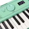 imageRockJam 49 Key Keyboard PianoSheet Music Stand Piano Note Stickers ampamp Simply Piano LessonsMint Green