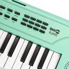 imageRockJam 49 Key Keyboard PianoSheet Music Stand Piano Note Stickers ampamp Simply Piano LessonsMint Green
