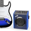 imageRockJam 6 String Electric Guitar Kit Right Blue ampamp Blue FullSize EG1BLSKV
