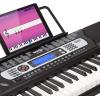 imageRockJam 61Key Compact Keyboard Piano with LED Display Keynote Stickers ampamp Lessons54 Key