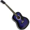 imageRockJam Acoustic Guitar Kit with Stand Tuner Gig Bag Strap Picks Spare Strings ampamp LessonsBlue