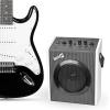 imageRockJam Electric Guitar Kit with 10Watt Amp Gig Bag Picks Spare Strings ampamp LessonsBlack  White