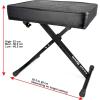 imageRockJam Premium Adjustable Padded Keyboard Bench or Piano Stool with Lessons