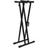 imageRockJam Xfinity HeavyDuty DoubleX PreAssembled Infinitely Adjustable Piano Keyboard Stand with Locking StrapsPreAssembled Double Braced Keyboard Stand