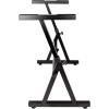 imageRockJam Xfinity HeavyDuty DoubleX PreAssembled Infinitely Adjustable Piano Keyboard Stand with Locking StrapsZShaped Heavy Duty Keyboard Stand