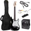 imageRockJam Electric Guitar Kit with 10Watt Amp Gig Bag Picks Spare Strings ampamp LessonsBlack