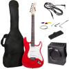 imageRockJam Electric Guitar Kit with 10Watt Amp Gig Bag Picks Spare Strings ampamp LessonsRed