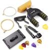 imageRockJam Guitar Accessory Kit with Hanger Capo String Winder Fret Cleaner Spare Strings ampamp LessonsStand