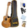 imageRockJam Premium Soprano Ukulele Kit with Tuner Gig Bag Strap Picks ampamp Spare Strings 4 Right Natural Full RJUK712SNTenor
