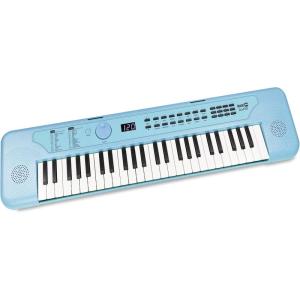 imageRockJam 49 Key Keyboard PianoSheet Music Stand Piano Note Stickers ampamp Simply Piano LessonsBaby Blue