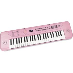imageRockJam 49 Key Keyboard PianoSheet Music Stand Piano Note Stickers ampamp Simply Piano LessonsBaby Pink