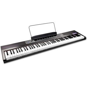 imageRockJam 88Key Digital Piano with SemiWeighted Keys Lessons ampamp Keynote StickersModern