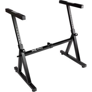 imageRockJam Xfinity HeavyDuty DoubleX PreAssembled Infinitely Adjustable Piano Keyboard Stand with Locking StrapsZShaped Heavy Duty Keyboard Stand