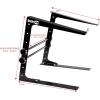 imageRockJam Portable DJ Laptop Stand with Adjustable Height AntiSlip Design Works For Laptops Controllers ampamp CD Players
